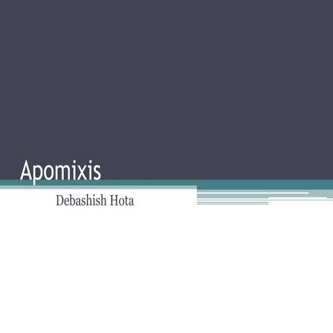Apomixis