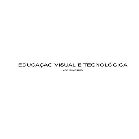 Apontamentos evt | PDF