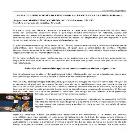 Aportaciones oclok patrocinio deportivo