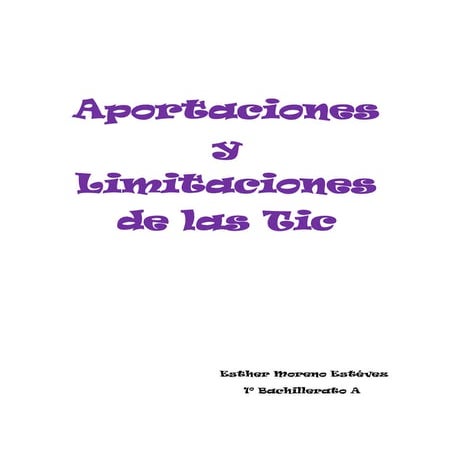 Aportaciones y limitaciones