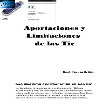 Aportaciones y limitaciones de las tic