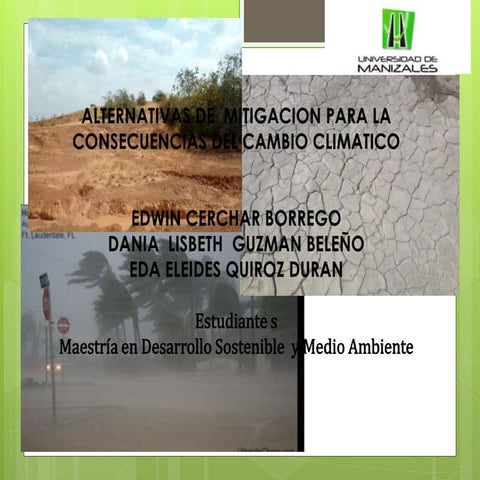 Aporte colectivo ALTERNATIVAS  SOLUCIÓN AL CAMBIO CLIMATICO