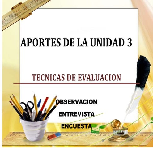 Aportes de la unidad 3