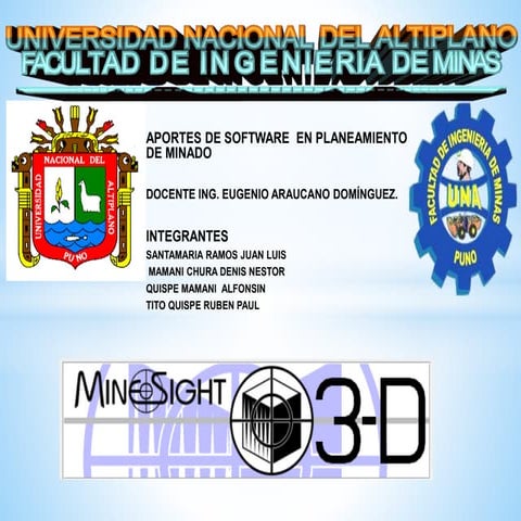 Aportes de software minero