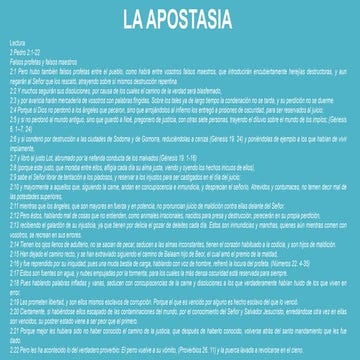La apostasia | PPT