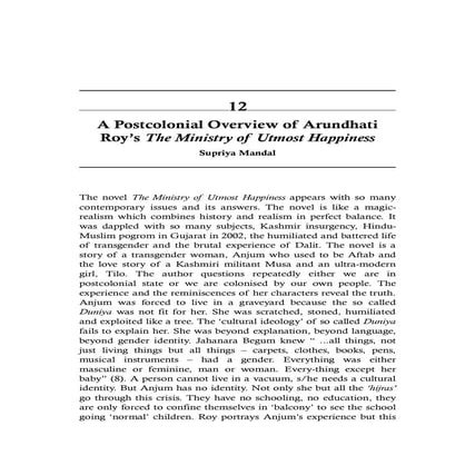 A postcolonial overview_of_arundhati_roy