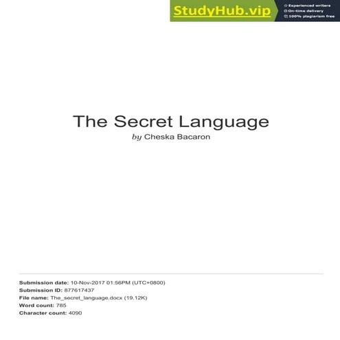A Postcolonial Reading Of Luisa Igloria S The Secret Language