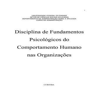 Comportamento Humano