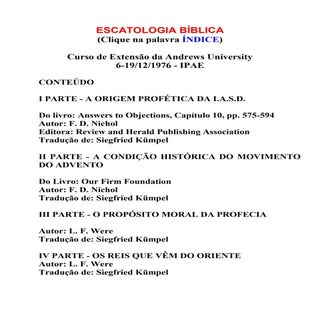 Apostila da Andrews University - Es...