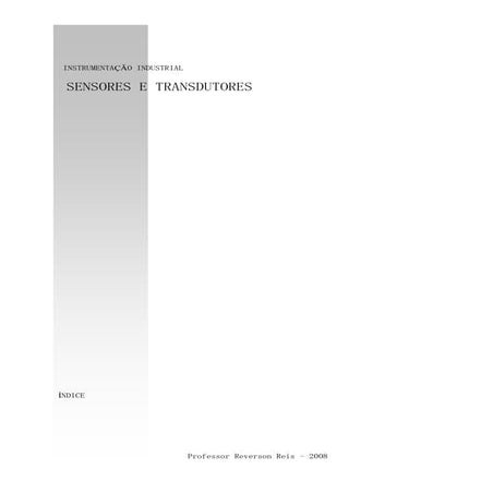 Apostila   instrumentação industrial