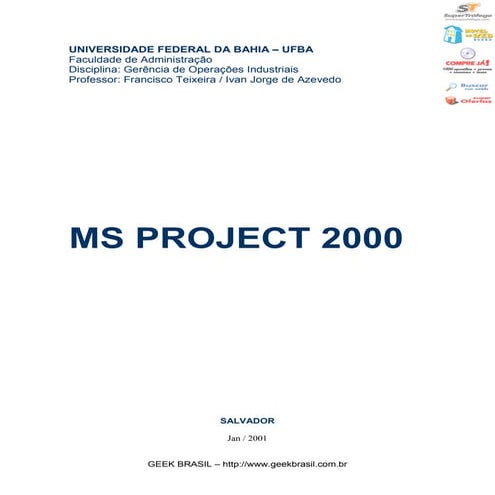 Apostila ms-project-2000 | PDF