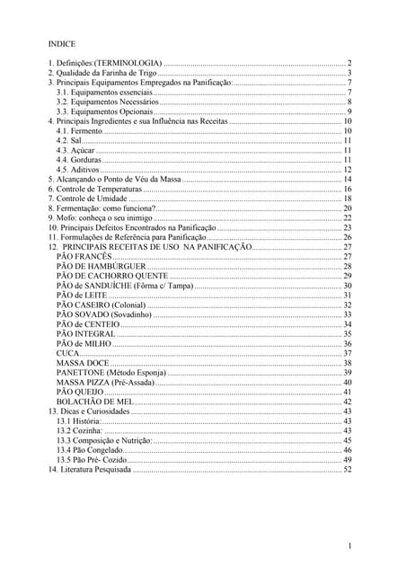Apostila panificacao