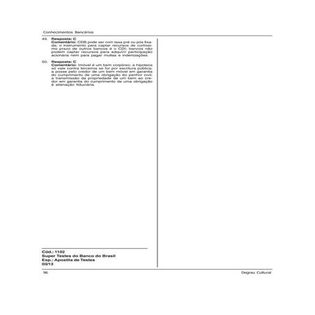 Apostila   super testes banco do brasil - degrau cultural - unidade virtual96