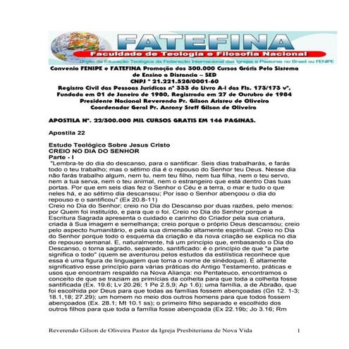 Apostila 22 teologia 