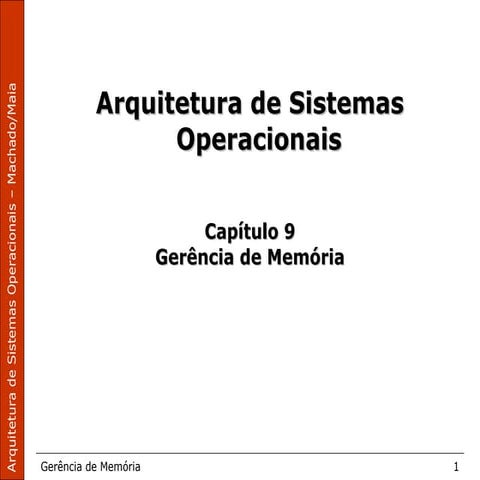 Apostila 6   gerência de memória