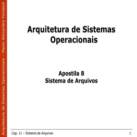 Apostila 8   sistema de arquivos