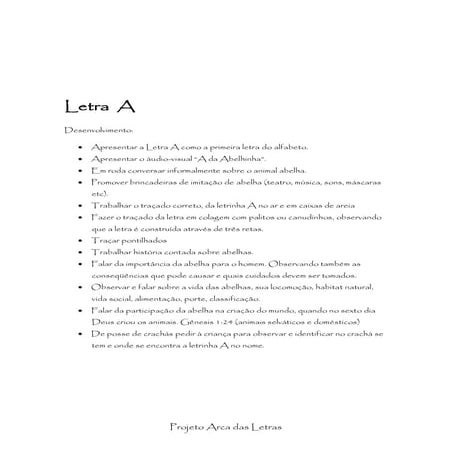 Apostila "Arca das Letras"