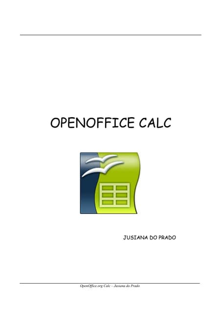 Planilha Eletrônica BrOffice CALC | PPT