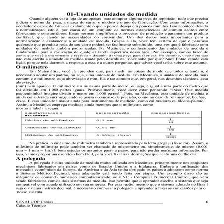 Apostila cálculo técnico