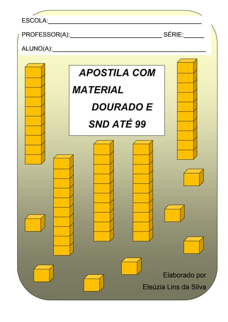Apostila com Material Dourado e SND...