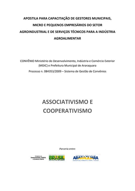 Apostila de associativismo e cooper...