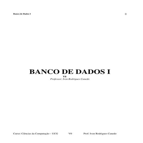 Apostila de banco de dados da ucg