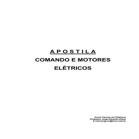 Apostila de comandos elétricos parte 2 | PDF