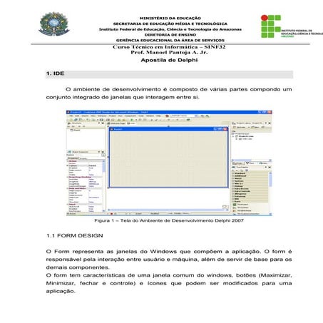 Apostila delphi   rad studio 2007