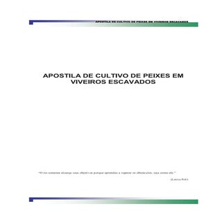 APOSTILA DE PISCICULTURA BASICA EM ...