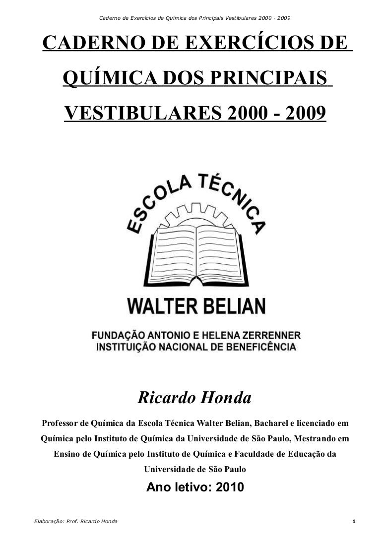 Apostila De Quimica Apostila De Quimica