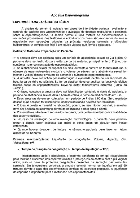 Apostila+espermograma