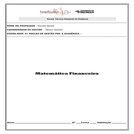 Apostila etec matematica financeira