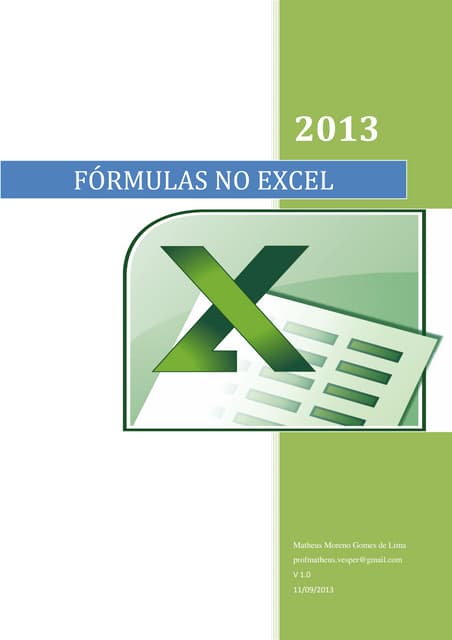Apostila excel   fórmulas