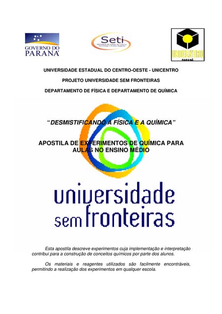 Apostila experimentos