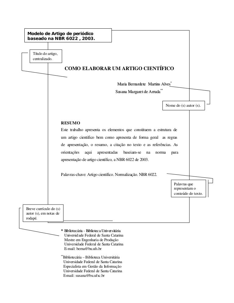 Como elaborar o resumo de um artigo Como elaborar o resumo de um artigo