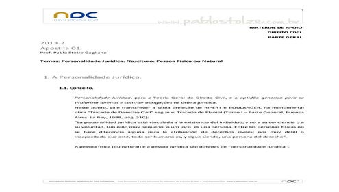 Apostila pablo stolze