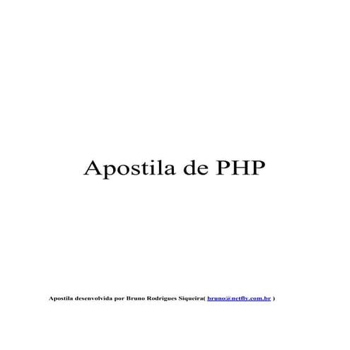 Apostila php