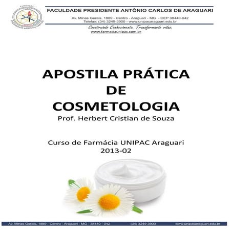 Apostila prática cosmetologia 2013 02
