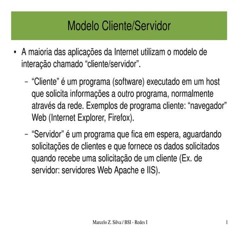 Apostilas   modelo cliente servidor