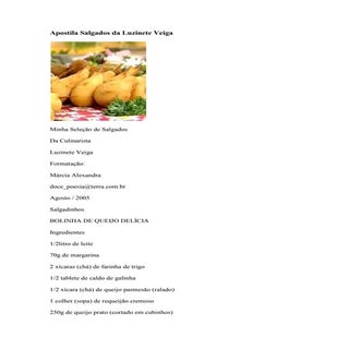 Apostila salgados da luzinete veiga...