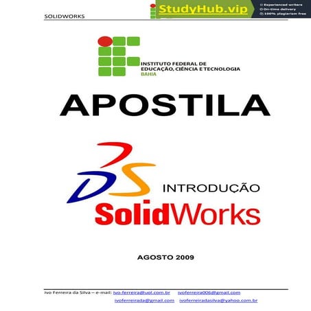 APOSTILA SOLIDWORKS | PDF
