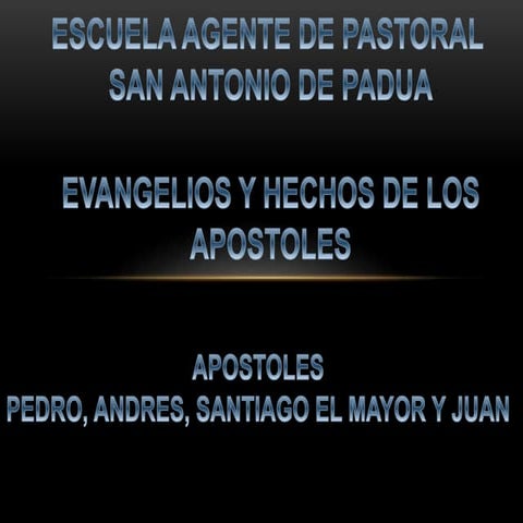evangelios y hechos de los apostoles la buena nueva