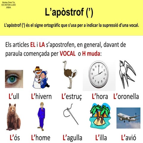 L'apòstrof