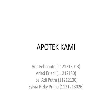 Apotek kami