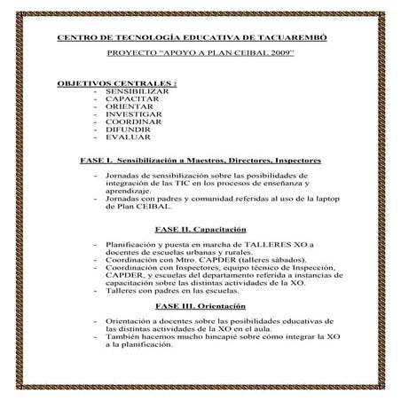 Apoyo C.T.E aPlan Ceibal