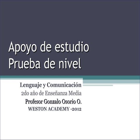 Apoyo de estudio