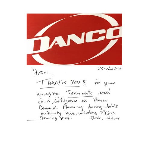 Appreciation Letter | PDF