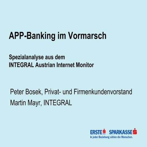 App Banking im Vormarsch