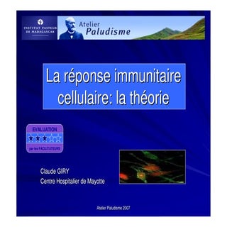La réponse immunitaire cellulaire: ...