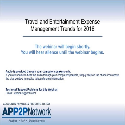 Travel and Entertainment Expense Management Trends for 2016